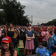 People gather on the National Mall during President Donald Trump’s speech during Fourth of July festivities on July 4, 2019 in Washington, DC.